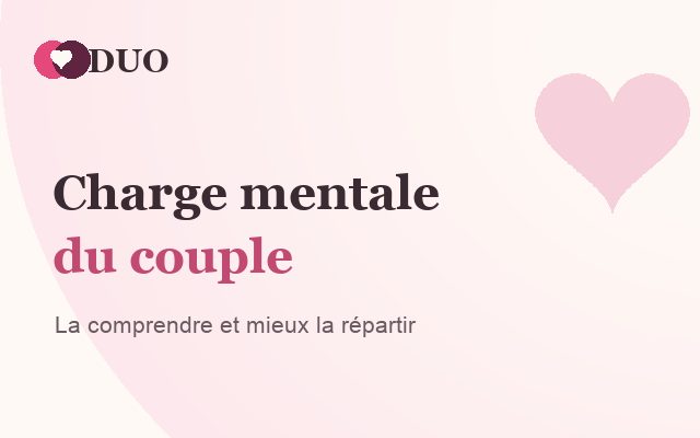 Couple partageant la charge mentale